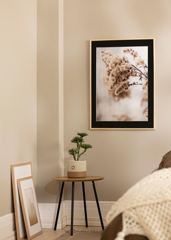 Cornice Galant Pino 30x30 cm - Passe-partout Nero 8x8 inches