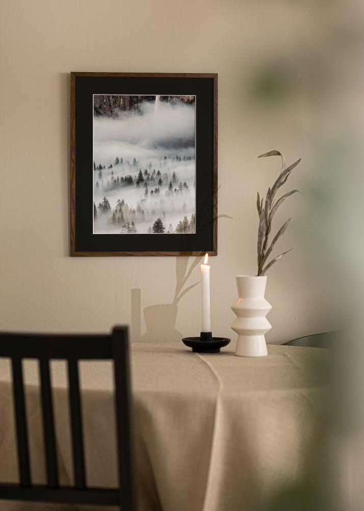 Cornice Galant Noce 50x70 cm - Passe-partout Nero 33x56 cm