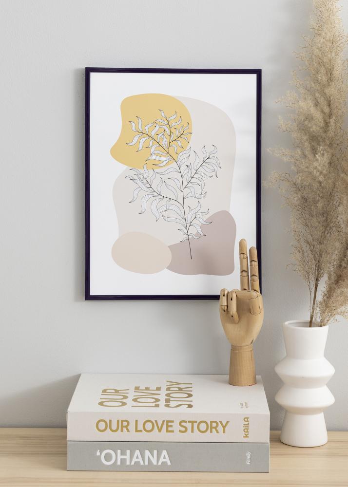 Cornice New Lifestyle Porpora 30x40 cm - Passe-partout Nero 18x27 cm