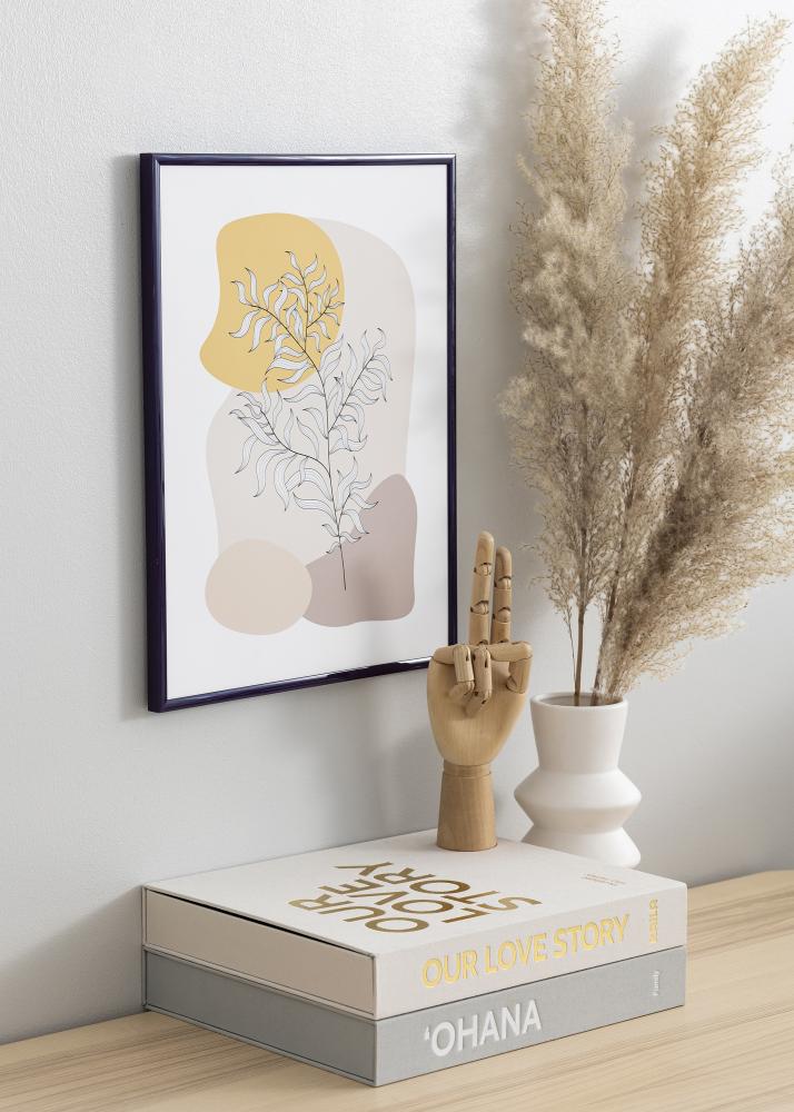 Cornice New Lifestyle Porpora 30x40 cm - Passe-partout Nero 18x27 cm