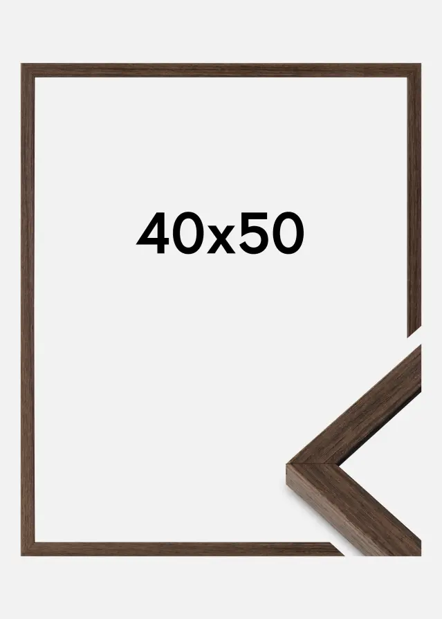 Cornice Ares Vetro Acrilico Noce 40x50 cm