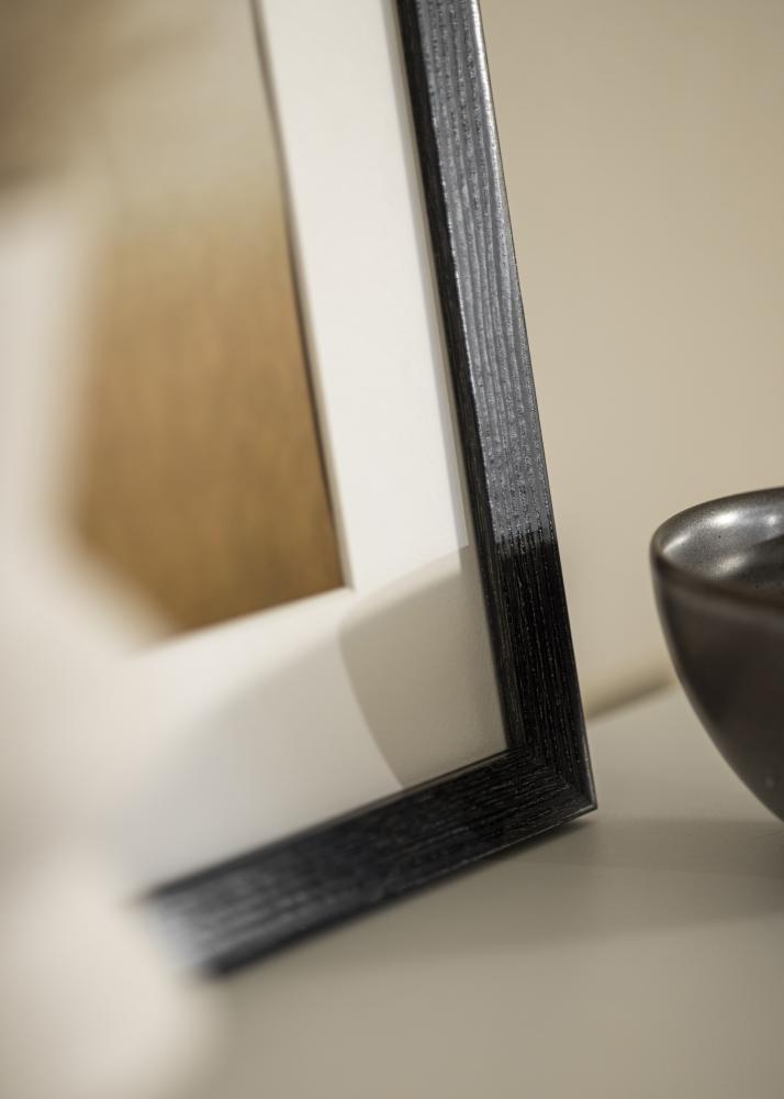 Cornice Fiorito Vetro acrilico Grigio scuro 50x60 cm