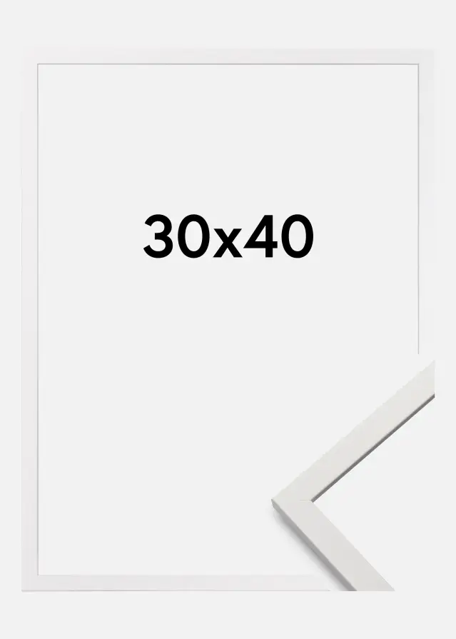 Cornice Edsbyn Vetro acrilico Bianco 30x40 cm