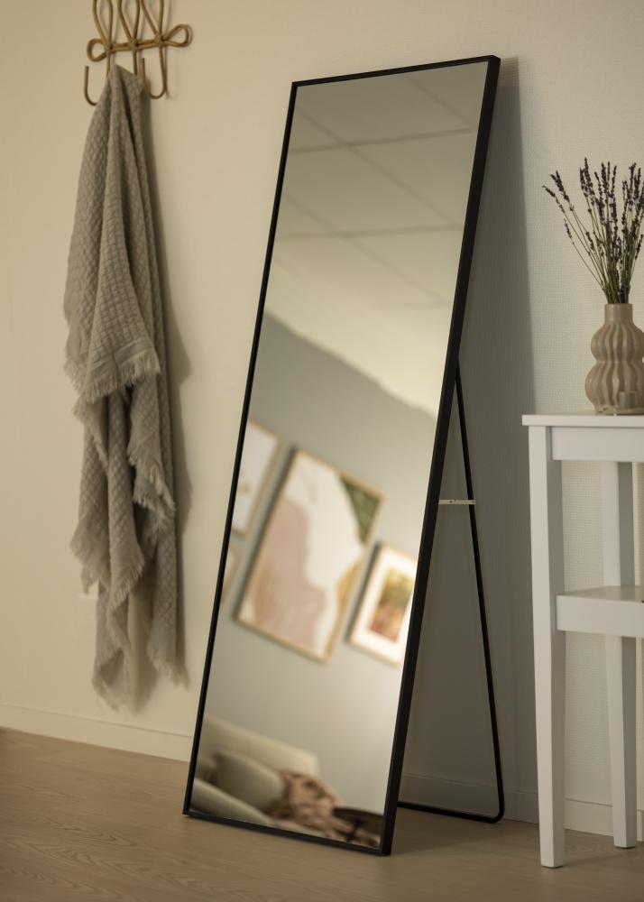 Specchio Tall Rectangle Nero 55x150 cm