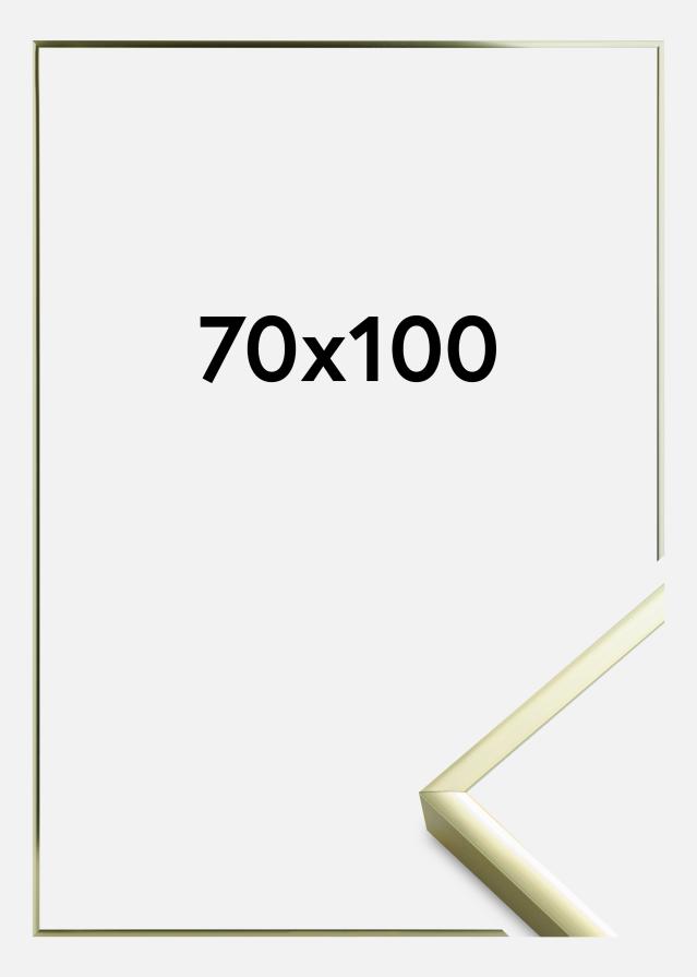 Cornice Poster Frame Aluminum Vetro acrilico Gold 70x100 cm