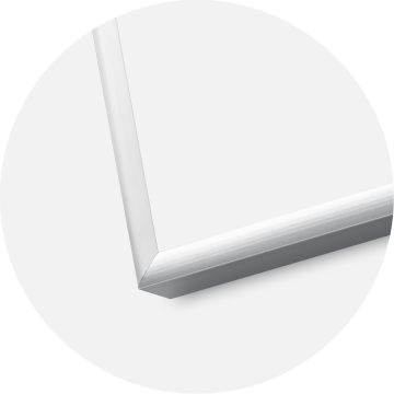 Cornice Poster Frame Aluminum Argento 70x100 cm - Passe-partout Bianco 60x90 cm