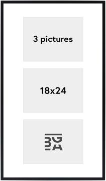 Edsbyn Cornici multiple XIX Nero - 3 Immagini (18x24 cm)