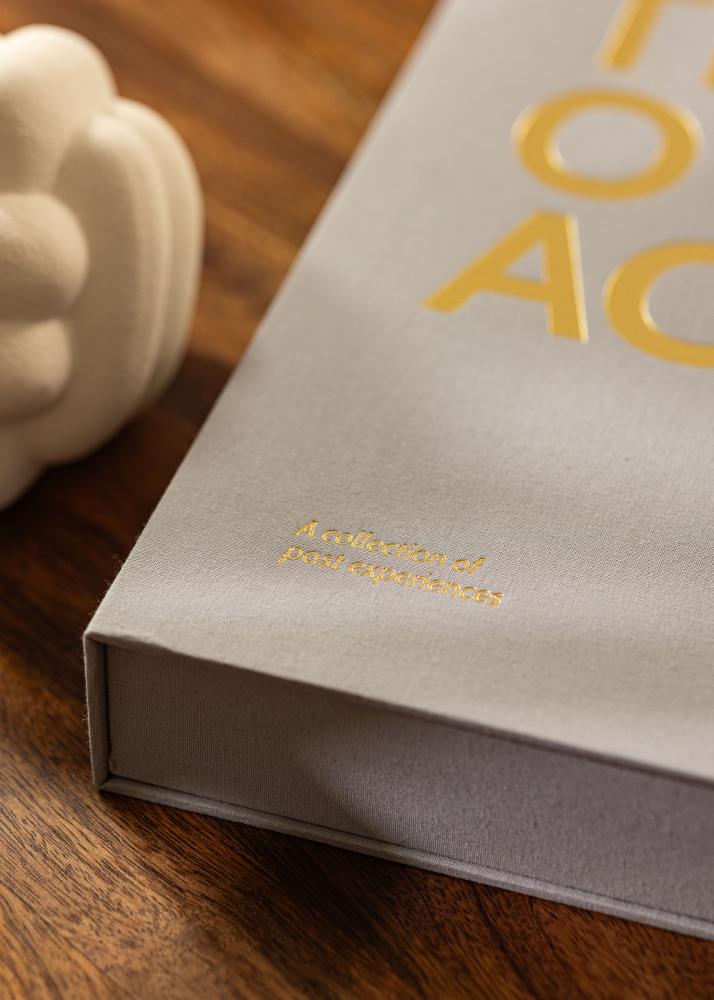 KAILA THROWBACK Grey - Coffee Table Photo Album (60 Pagine nere / 30 fogli)