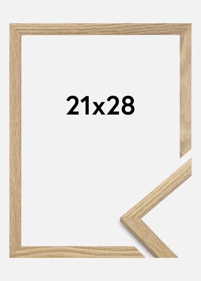 Cornice Trendy Vetro acrilico Rovere massiccio 21x28 cm