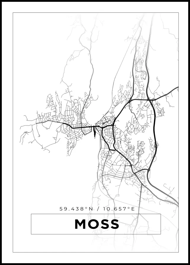 Mappa - Moss - Poster bianco