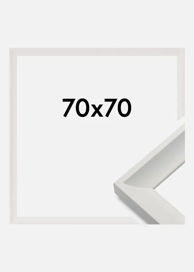 Cornice Öjaren Vetro acrilico Bianco 70x70 cm