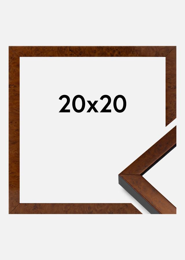 Cornice Ares Vetro Acrilico Burr Walnut 20x20 cm