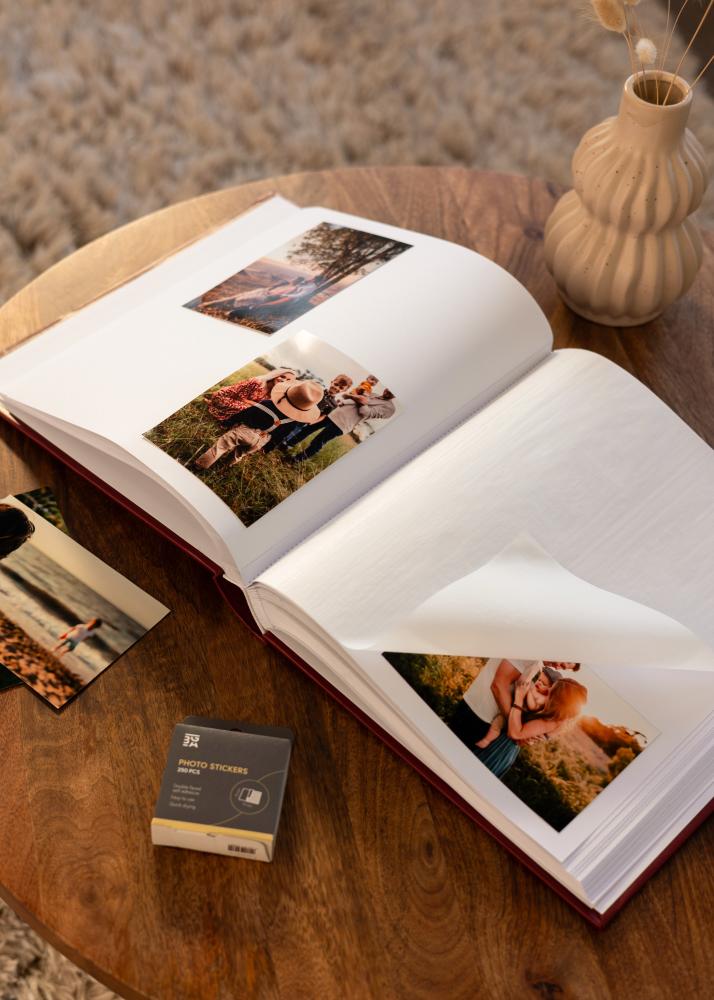 Classico Album Rosso - 30x33 cm (100 Pagine bianche / 50 fogli)