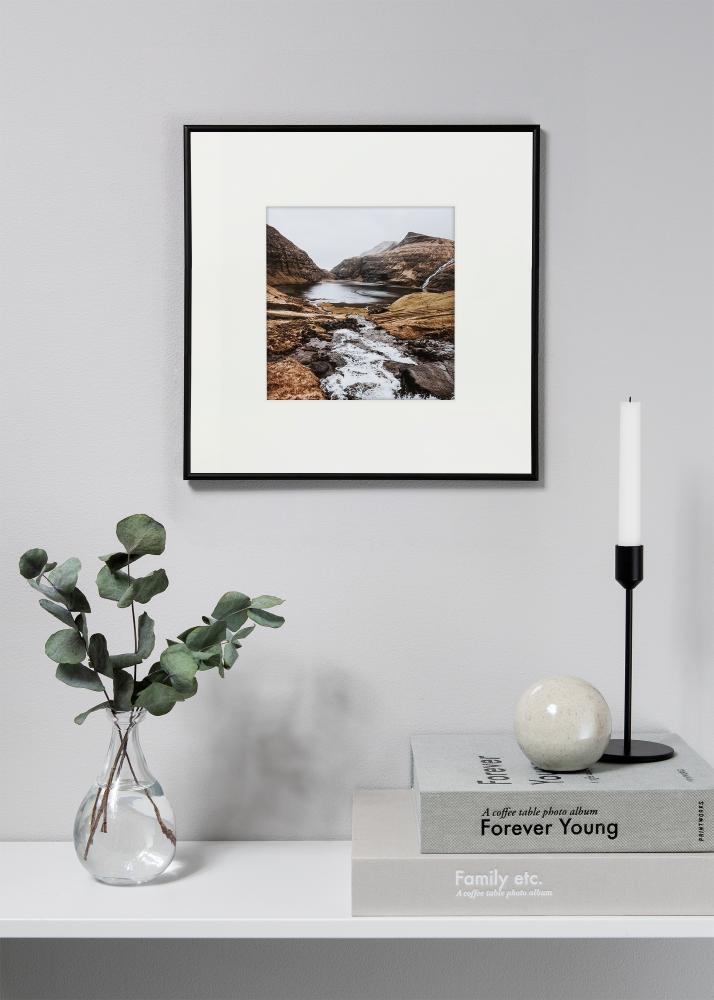 Passe-partout XL Bianco (Bordo interno bianco) 30x30 cm (14x14)