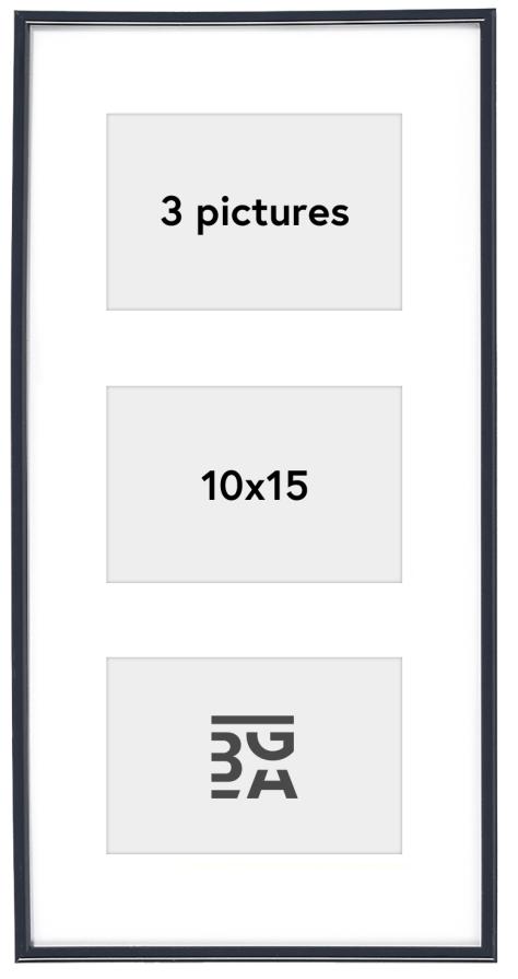 Galeria Cornici multiple Nero - 3 Immagini (10x15 cm)