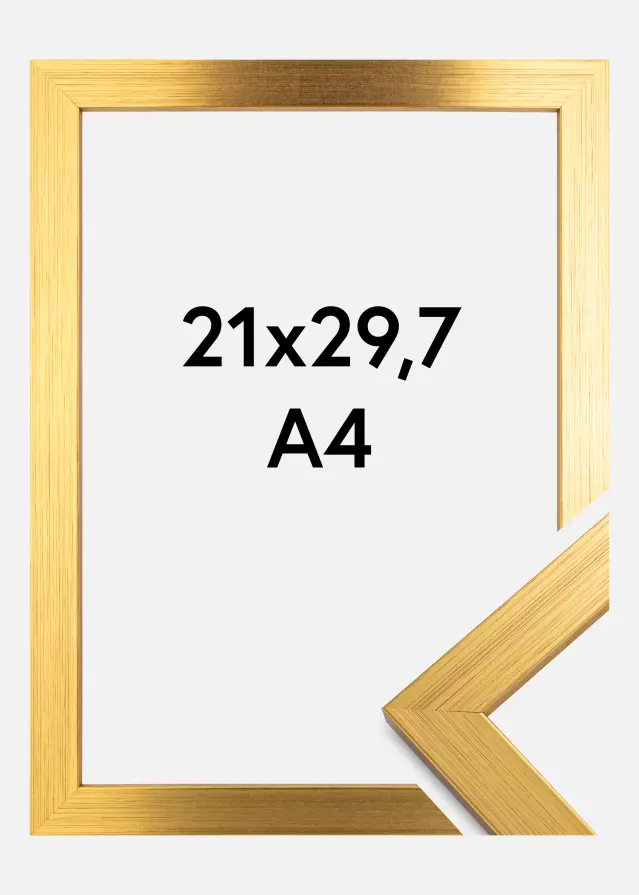 Cornice Gold Wood Vetro acrilico 21x29,7 cm (A4)