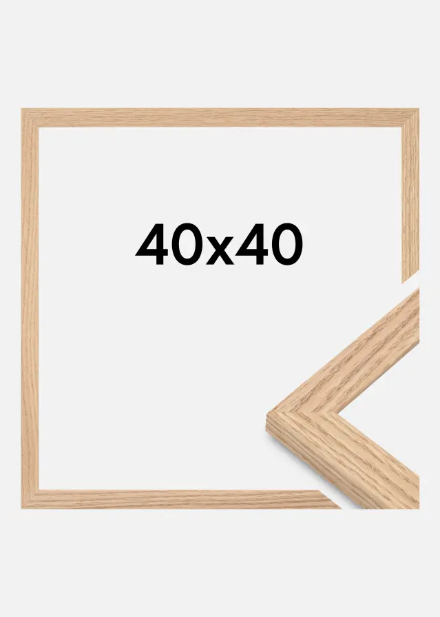 Cornice Tidlös Vetro acrilico Quercia massiccia 40x40 cm