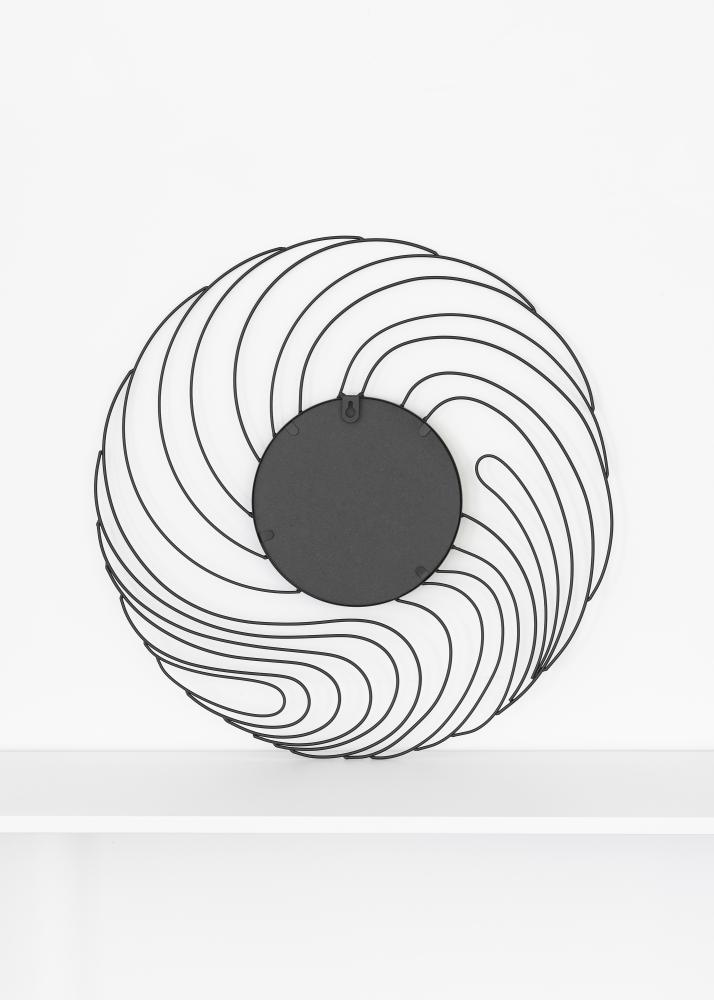 KAILA Specchio cad.orm - Nero 50 cm Ø