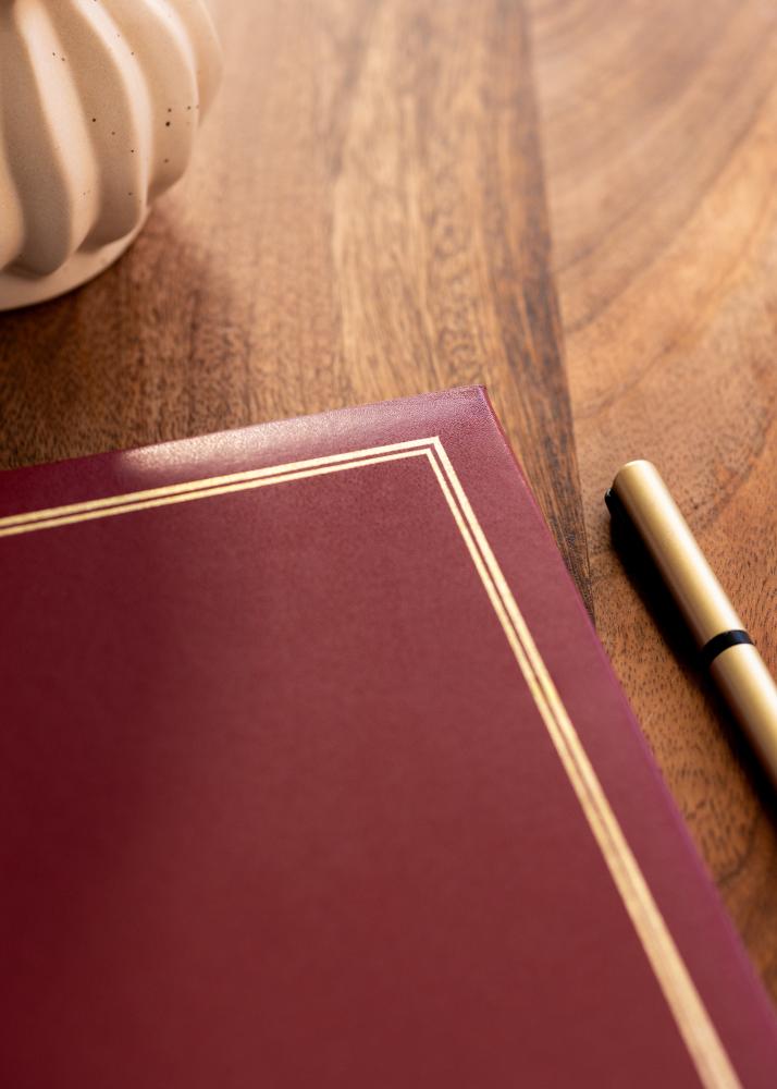 Classico Album Rosso - 30x33 cm (100 Pagine bianche / 50 fogli)