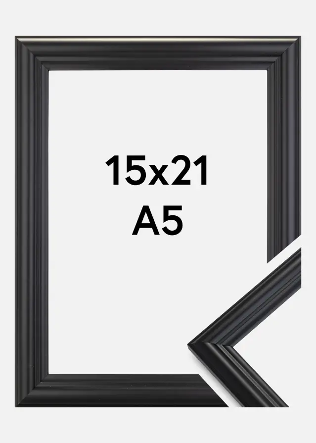 Cornice Siljan Nero 15x21 cm (A5)