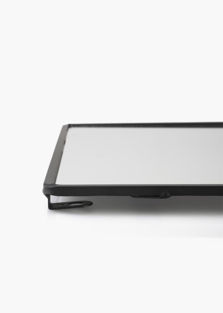 KAILA Specchio con mensola - Nero 31x60 cm