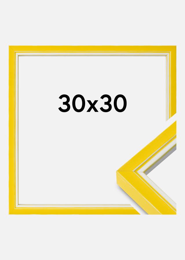 Cornice Diana Acrilico Giallo 30x30 cm