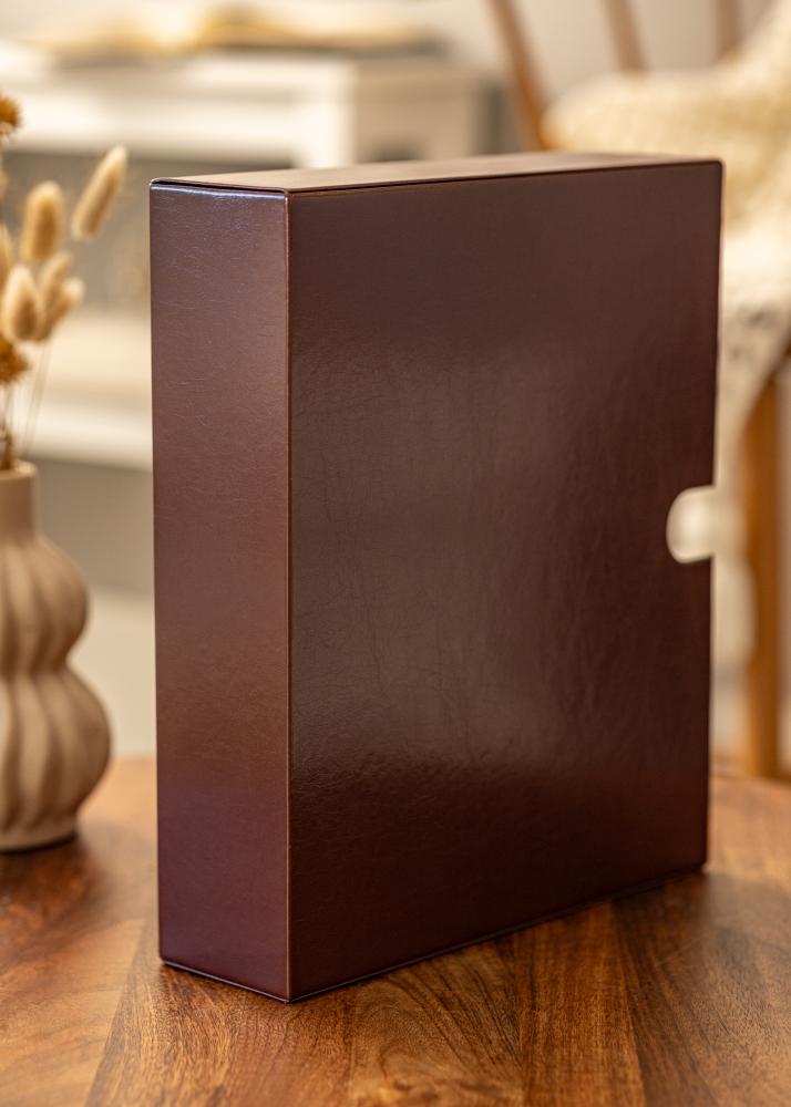 Scatola portaoggetti compatibile con raccoglitore ad anelli Together marrone A4