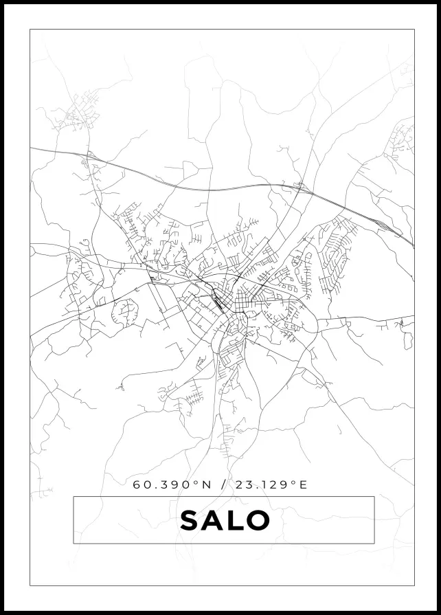 Mappa - Salo - Poster bianco