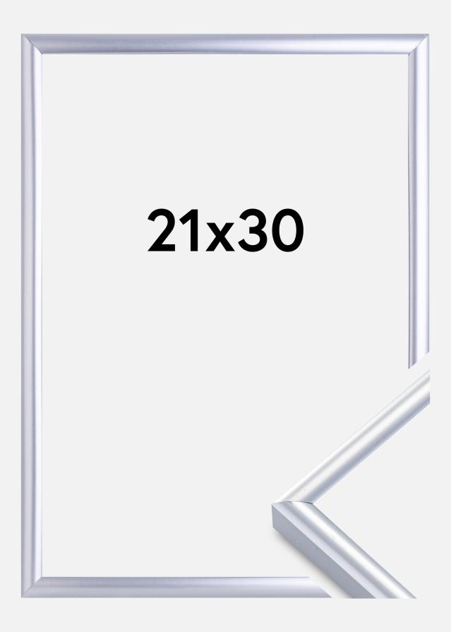 Cornice Victoria Vetro acrilico Argento 21x30 cm