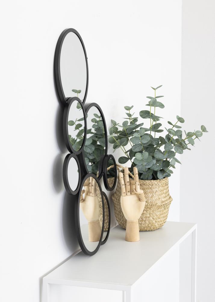 KAILA Specchio Bubbles - Nero 72x43 cm