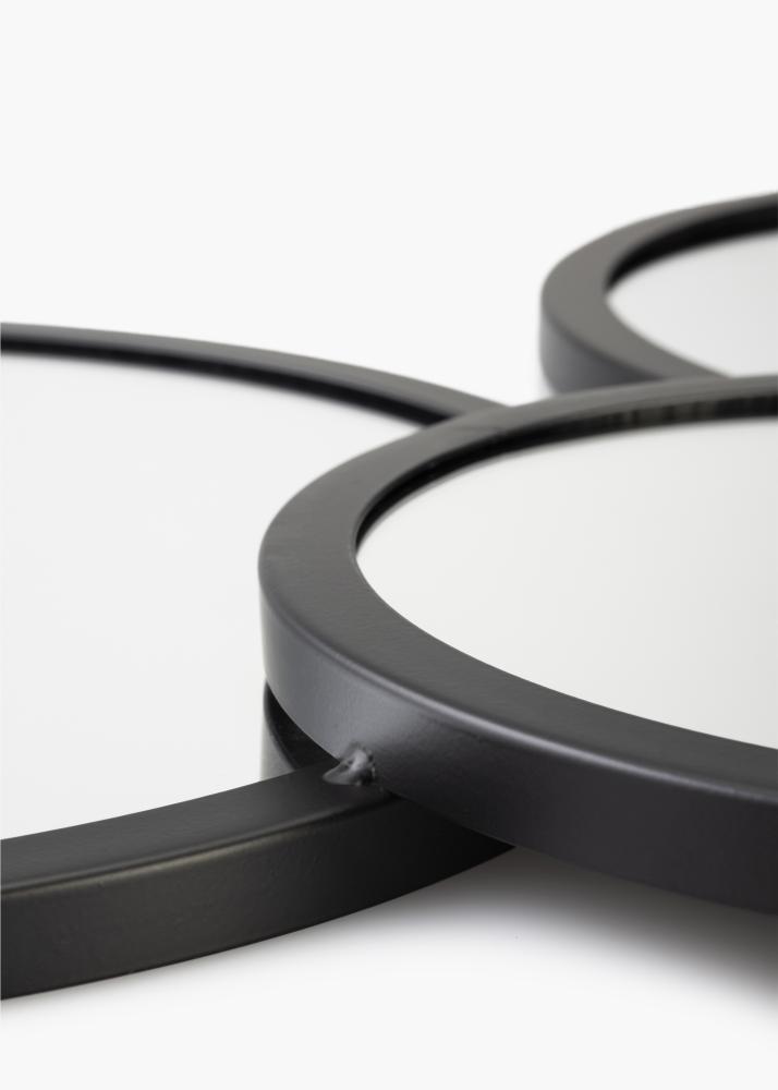 KAILA Specchio Bubbles - Nero 72x43 cm