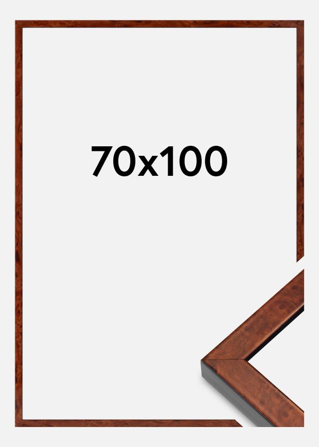 Cornice Hermes Vetro Acrilico Burr Walnut 70x100 cm