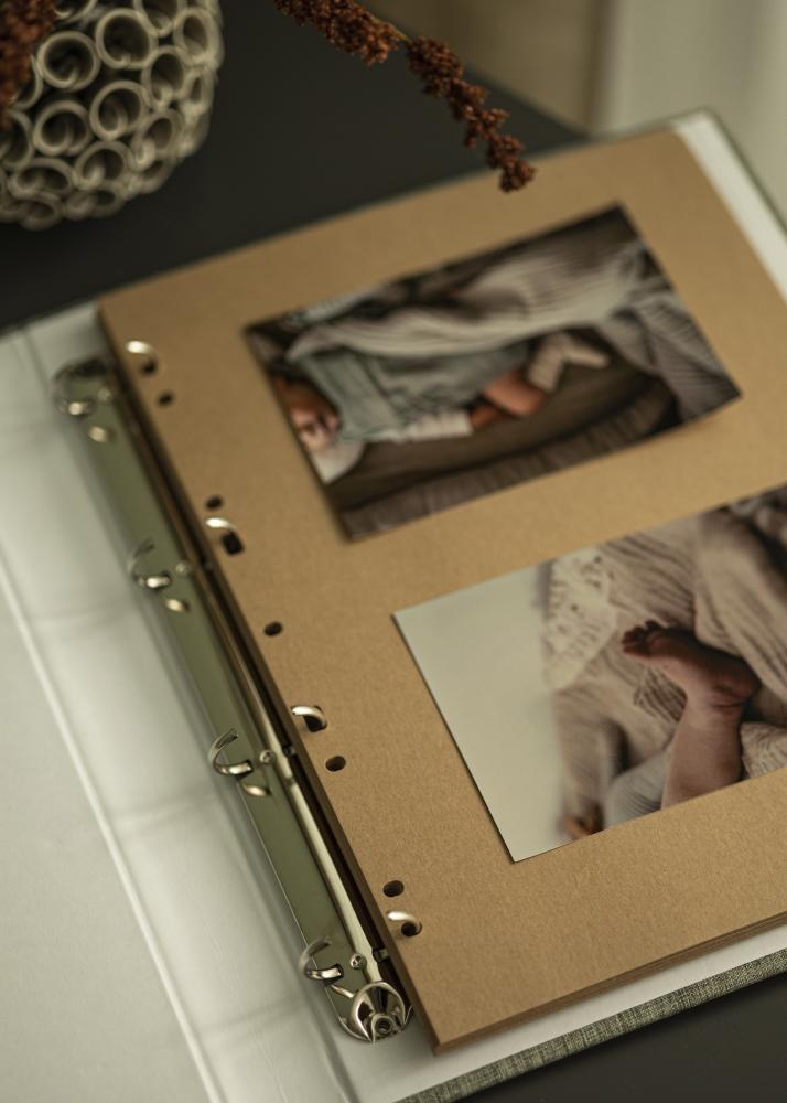 Fogli per album Timesaver SA4 - 30 Fogli marroni