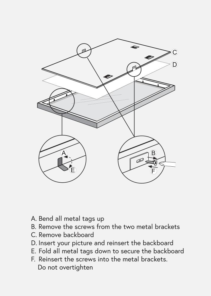 Cornice Modern Vetro acrilico Nero 70x100 cm