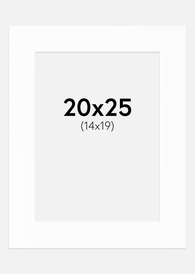 Passe-partout Canson Bianco (Bordo interno bianco) 20x25 cm (14x19)