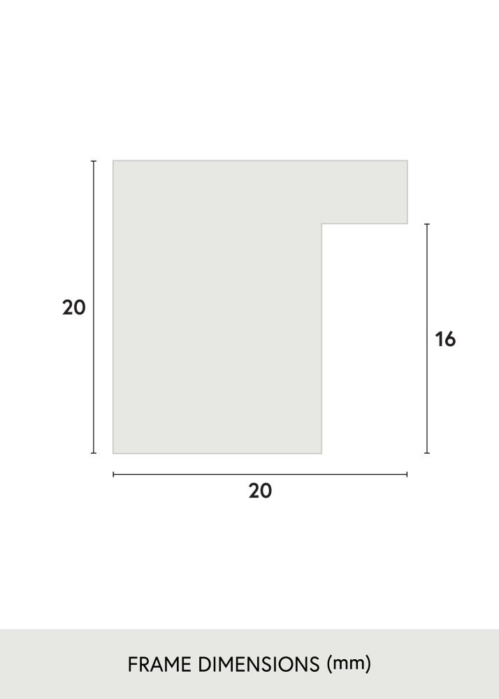 Cornice Salisbury Vetro acrilico Quercia 30x30 cm