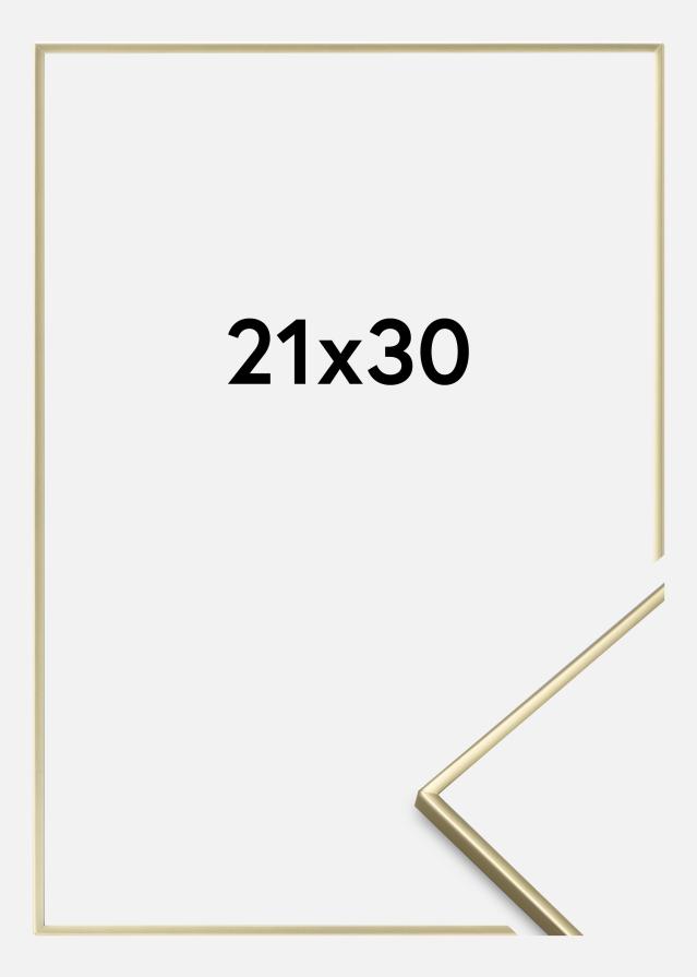 Cornice Liscio Metallo Oro 21x30 cm