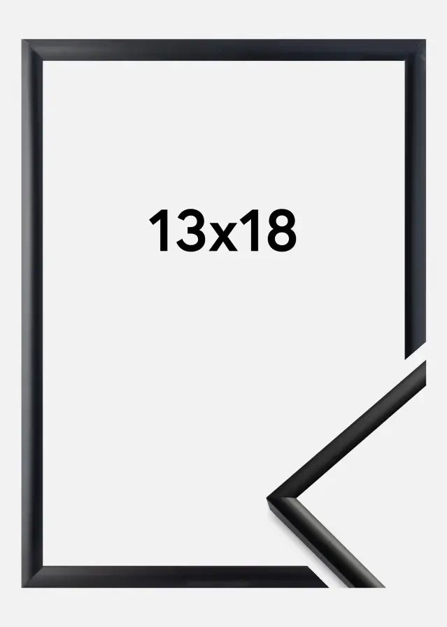 Cornice New Lifestyle Vetro acrilico Nero opaco 13x18 cm