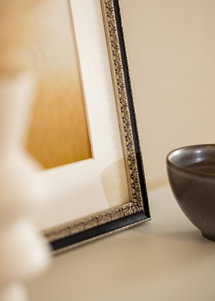 Cornice Drottningholm Argento II - Dimensioni personalizzabili