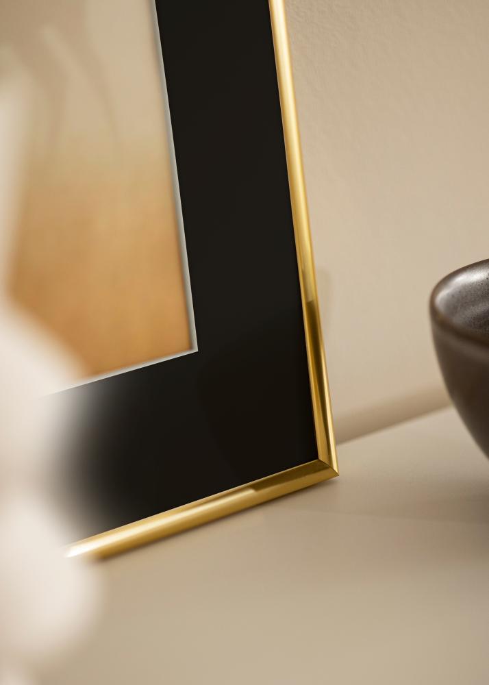 Cornice Victoria Oro 70x100 cm - Passe-partout Nero 62x93 cm