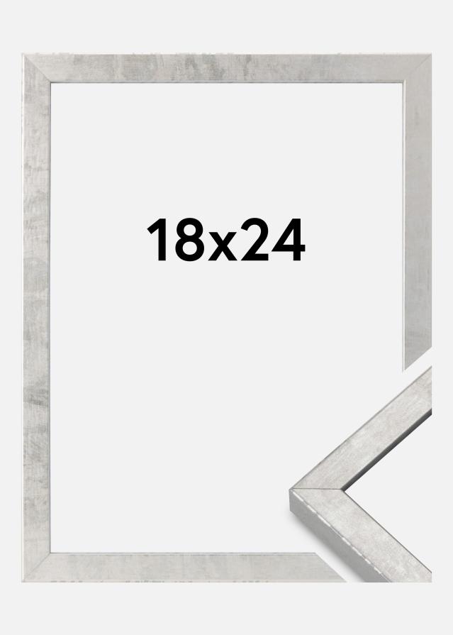 Cornice Ares Vetro Acrilico Argento 18x24 cm