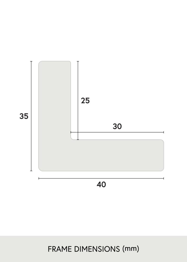 Cornice Wells Vetro acrilico Marrone 40x40 cm