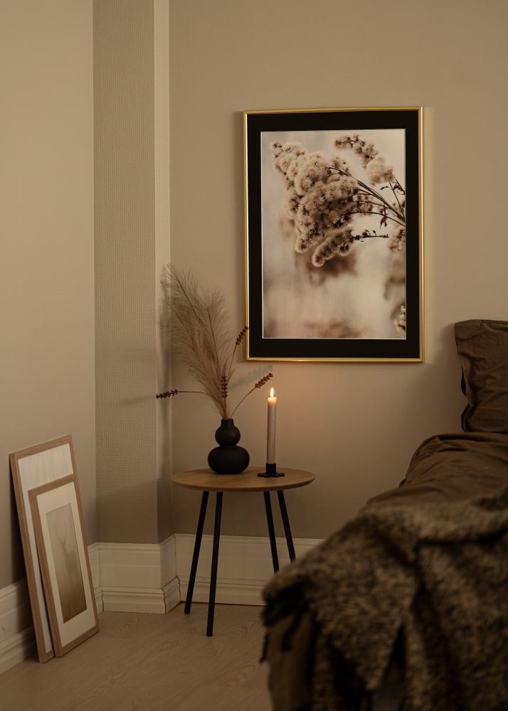 Cornice Victoria Oro 70x100 cm - Passe-partout Nero 62x93 cm