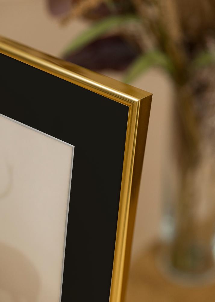 Cornice Victoria Oro 70x100 cm - Passe-partout Nero 62x93 cm