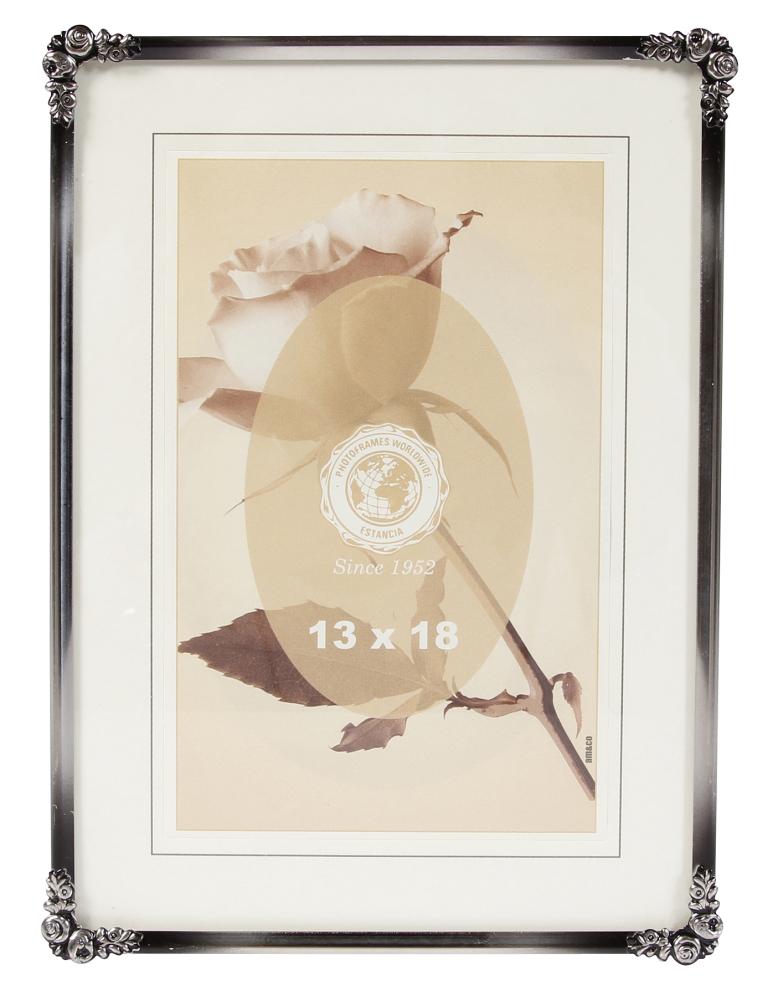 Cornice Rosen Metallo Argento 20x25 cm