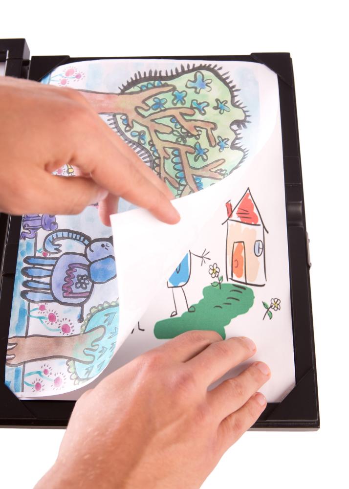 Cornici per disegni Little Davinci Bianco A4