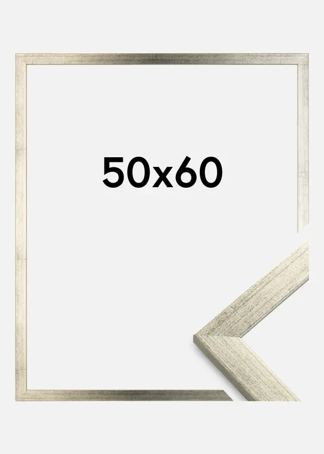 Cornice Stilren Vetro acrilico Argento 50x60 cm