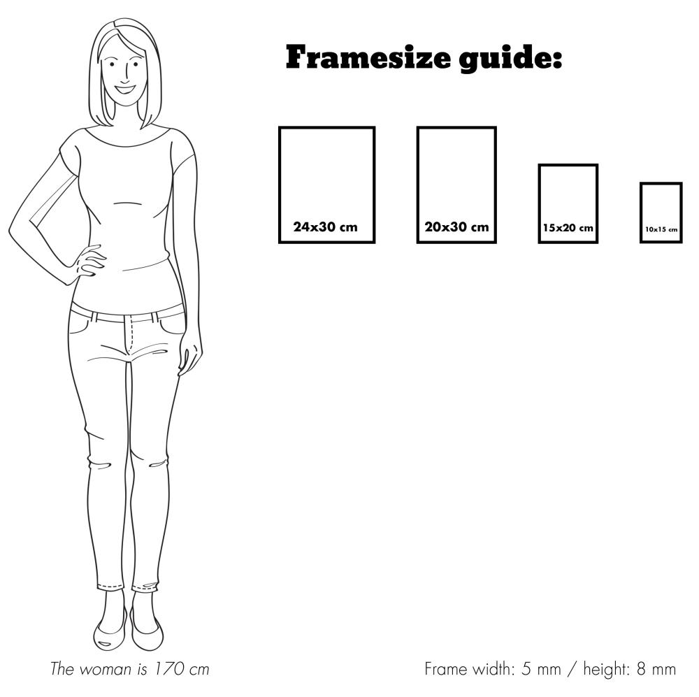 Cornice Rosen Metallo Argento 20x25 cm