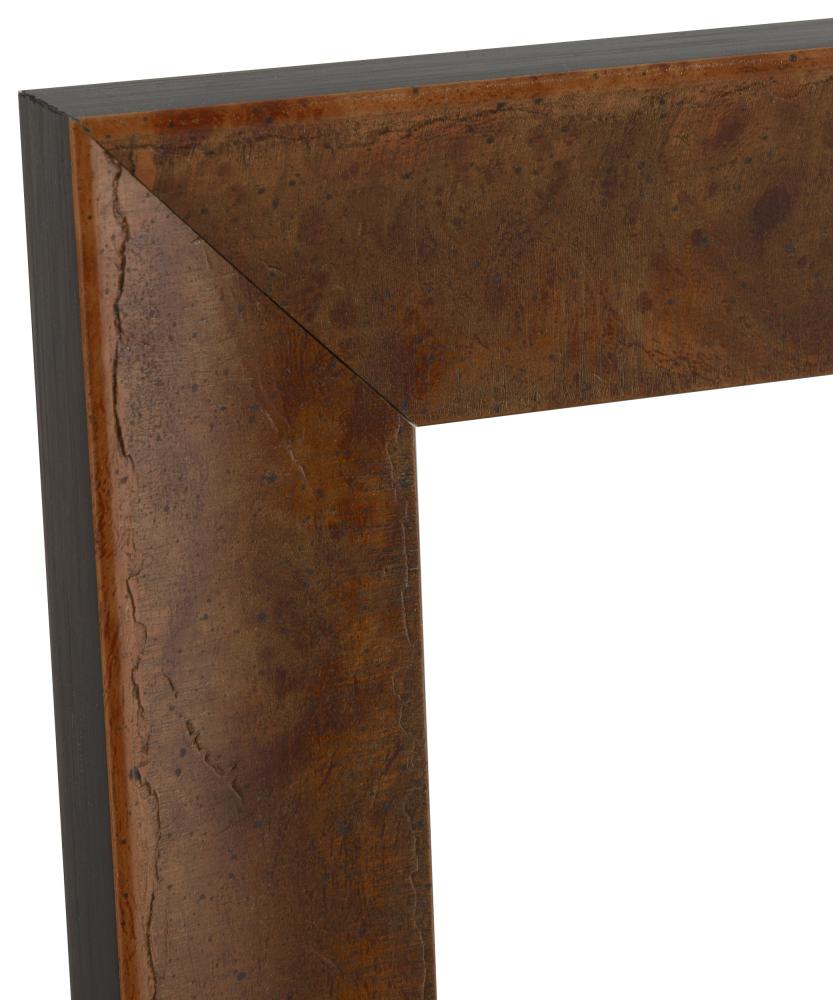 Cornice Ribe Ljusbrun Impiallacciatura di radica - Dimensioni personalizzabili