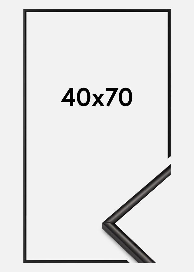 Cornice New Lifestyle Vetro acrilico Nero opaco 40x70 cm